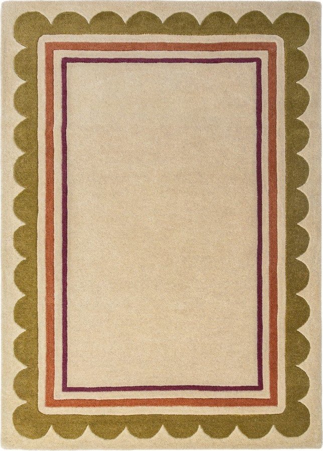 Ručně tkaný vlněný koberec v přírodní barvě 120x170 cm Lois – Flair Rugs Flair Rugs