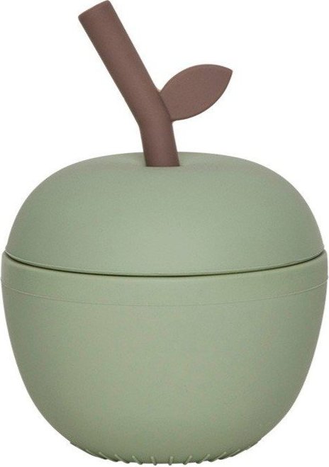 Zelený silikonový dětský hrnek Apple – OYOY Mini OYOY MINI
