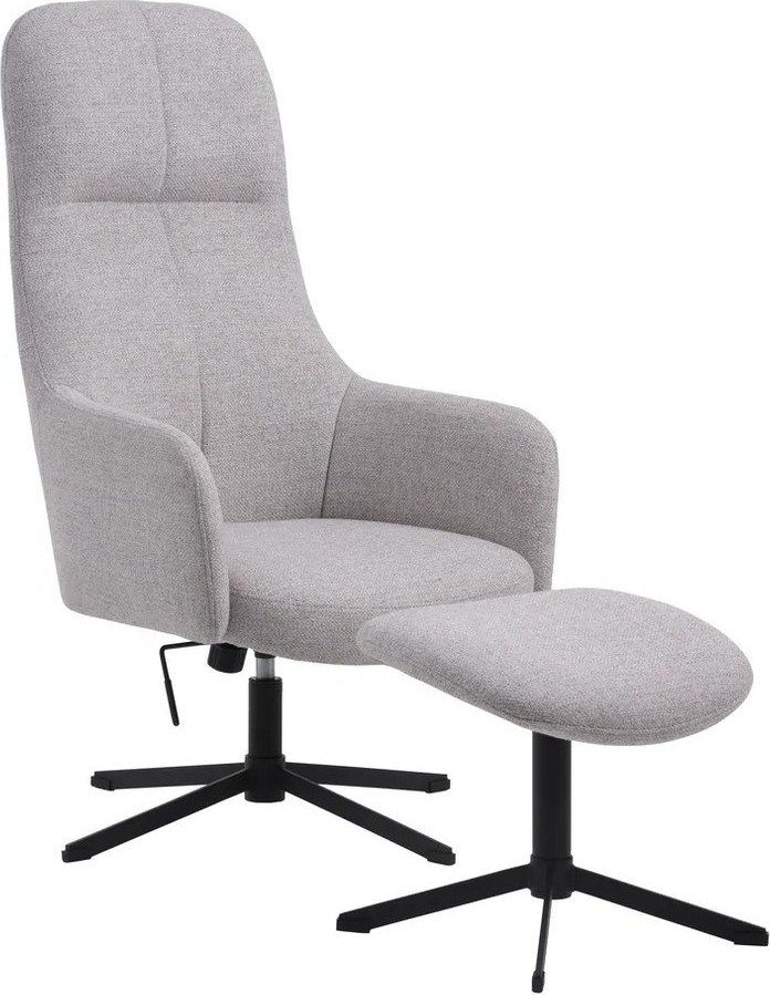Světle šedé otočné relaxační křeslo Manning – Unique Furniture Unique Furniture