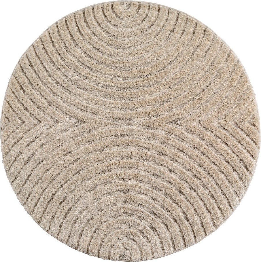 Béžový kulatý koberec ø 80 cm Art 1122 – Ayyildiz Carpets Ayyildiz Carpets