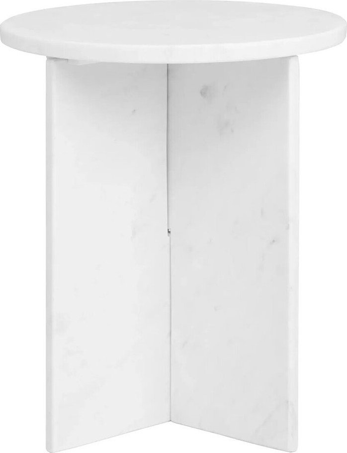 Mramorový kulatý odkládací stolek ø 40 cm Savio – Premier Housewares Premier Housewares