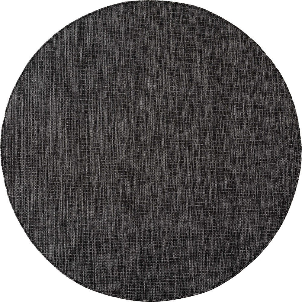 Černý kulatý vnitřní a venkovní koberec ø 80 cm Mira 1450 – Ayyildiz Carpets Ayyildiz Carpets