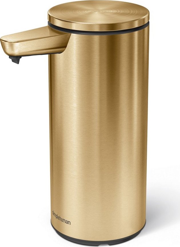 Bezdotykový ocelový dávkovač mýdla v leskle zlaté barvě 266 ml – simplehuman Simplehuman