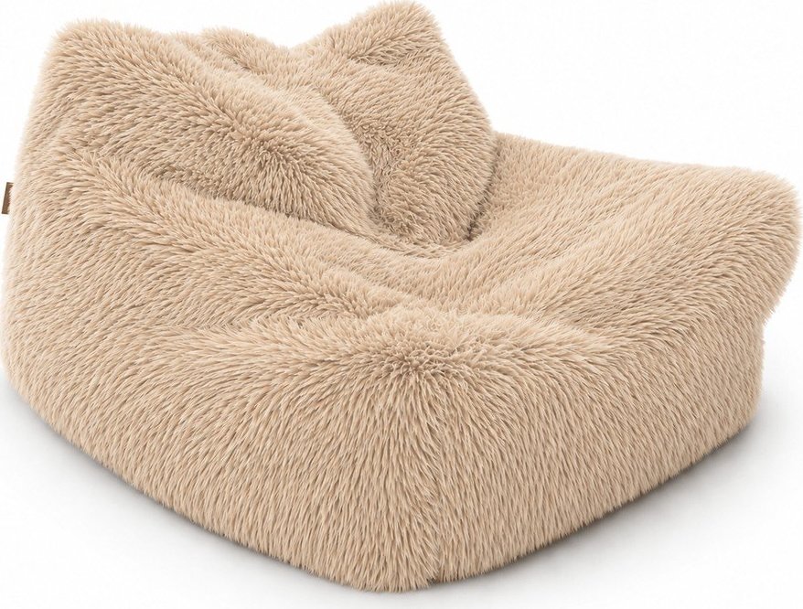 Dětský sedací vak ve světle přírodní barvě Mammoth – Meowbaby MeowBaby