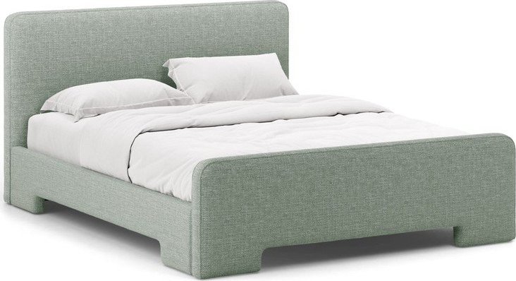Čalouněná dvoulůžková postel s roštem 180x200 cm v mentolové barvě Eda – Micadoni Micadoni