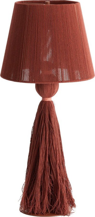 Stolní lampa v cihlové barvě s textilním stínidlem (výška 58 cm) Espino – Light & Living Light & Living