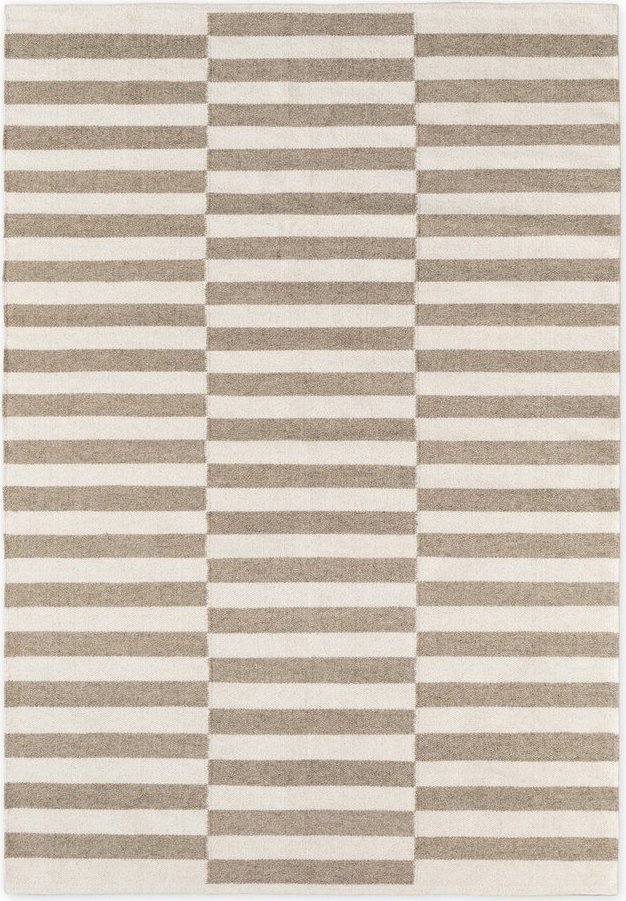 Bílý/šedý oboustranný/ručně tkaný vlněný koberec 160x230 cm Vika – Hanse Home Hanse Home