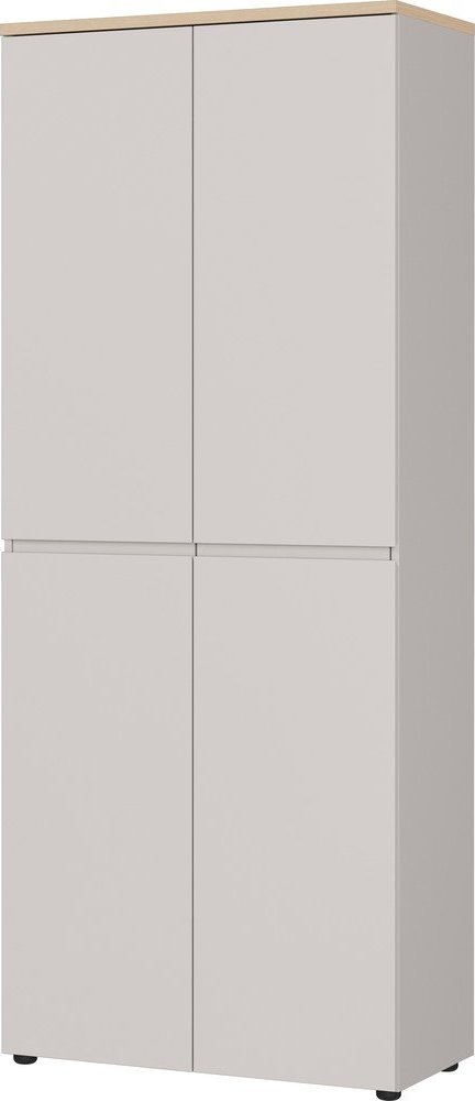 Krémová matná skříň 80x197x40 cm Lissabon – Germania Germania