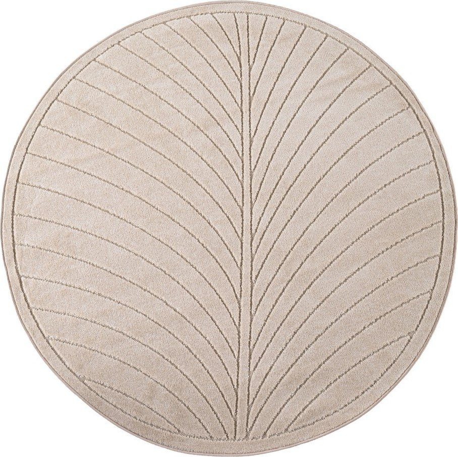 Béžový kulatý vnitřní a venkovní koberec ø 120 cm Nova 1204 – Ayyildiz Carpets Ayyildiz Carpets