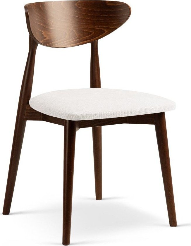 Bílá/v přírodní barvě stohovatelná jídelní židle z bukového dřeva Leon – Micadoni Micadoni