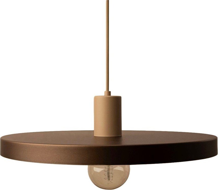 Světle hnědé kovové závěsné svítidlo ø 40 cm Ori – Micadoni Micadoni