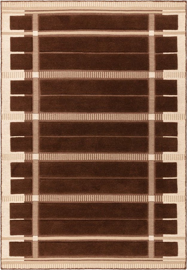 Hnědý/béžový ručně tkaný vlněný koberec 120x170 cm – Asiatic Carpets Asiatic Carpets