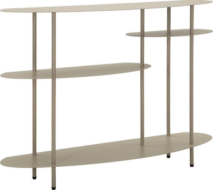 Šedobéžový kovový konzolový stolek 34x118 cm Saturn – Mauro Ferretti Mauro Ferretti
