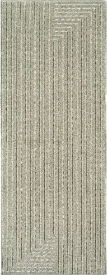 Zelený vnitřní a venkovní běhoun 80x250 cm Nova 1202 – Ayyildiz Carpets Ayyildiz Carpets
