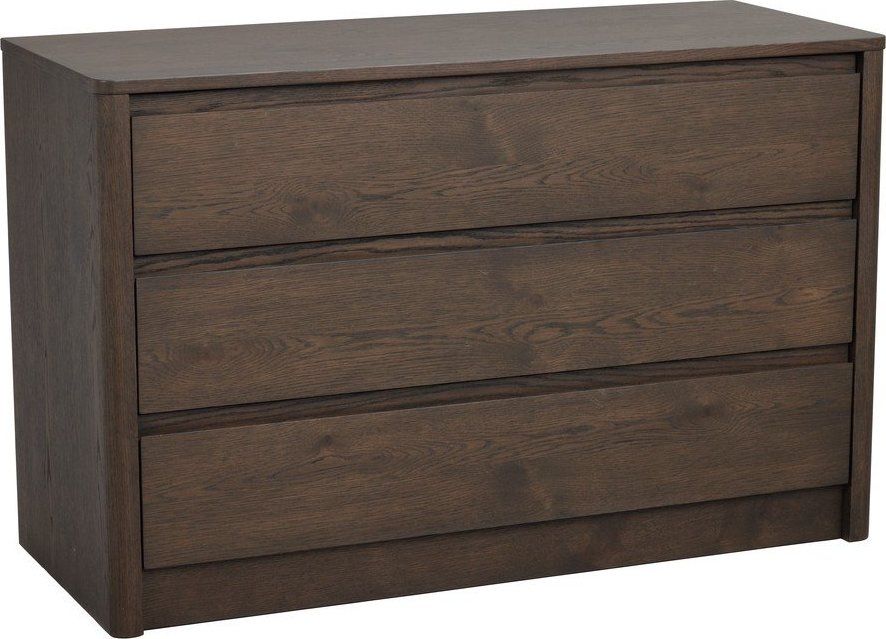 Komoda v dekoru dubu v tmavě přírodní barvě 110x70x45 cm Melstone – Rowico Rowico