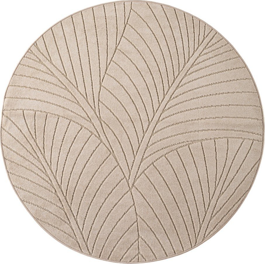 Béžový kulatý vnitřní a venkovní koberec ø 160 cm Nova 1203 – Ayyildiz Carpets Ayyildiz Carpets