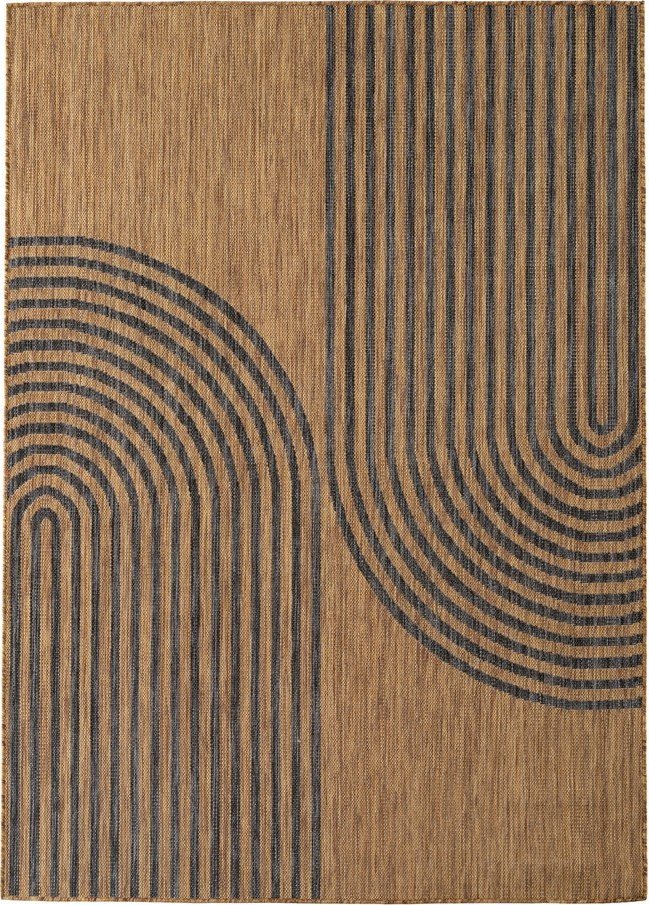 Černý/hnědý vnitřní a venkovní koberec 200x290 cm Mira 1453 – Ayyildiz Carpets Ayyildiz Carpets